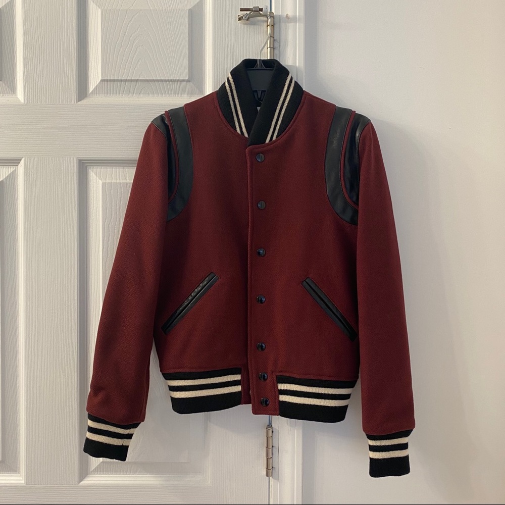 SAINT LAURENT TEDDY JACKET IN WOOL
